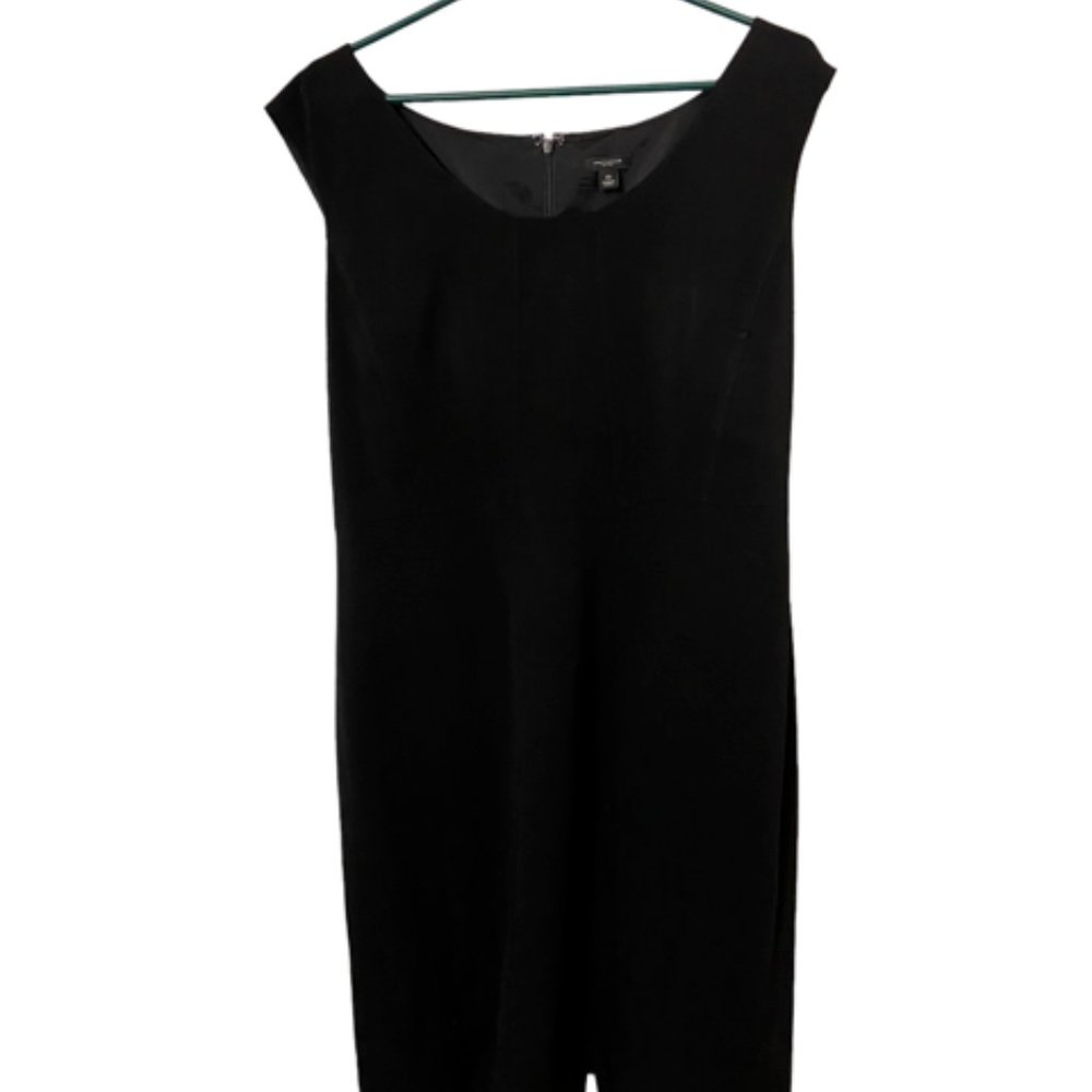 Ann Taylor Black Scoop Neck Sheath Dress - Size 14